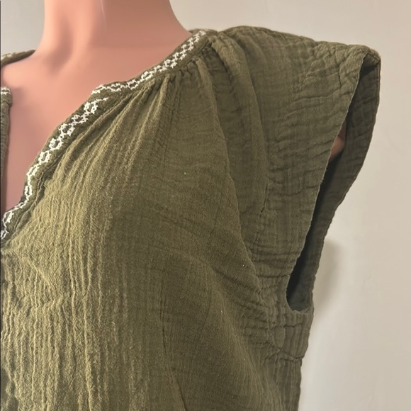 Madewell Women’s Embroidered Lightestspun Cover Up Tunic 100%Cotton Size  XSmall - Picture 5 of 14